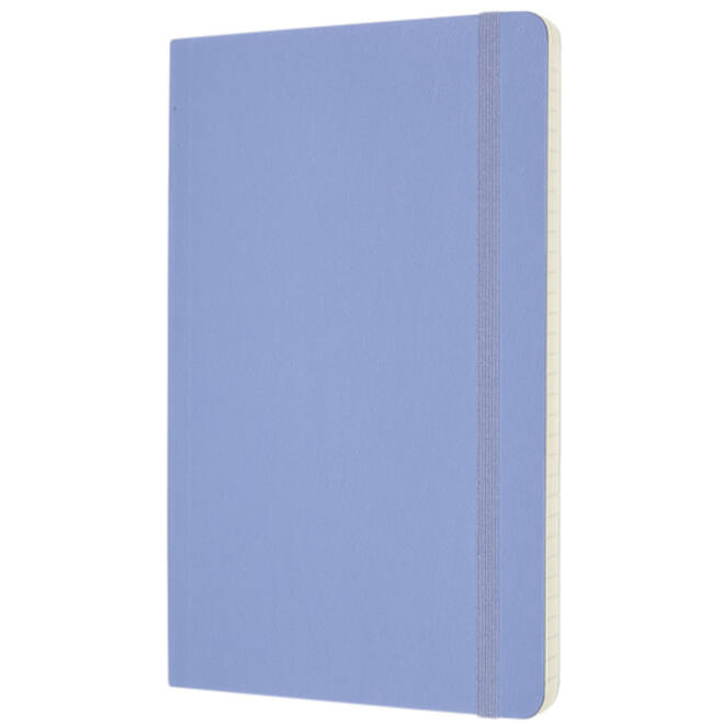 Notitieboek Moleskine large 130x210mm lijn soft cover hydrangea blue