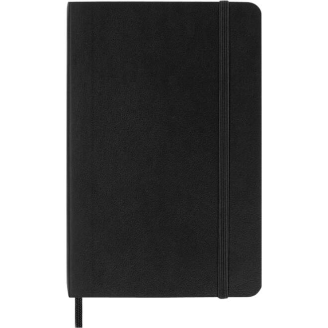 Notitieboek Moleskine pocket 90x140mm ruit 5x5mm soft cover zwart
