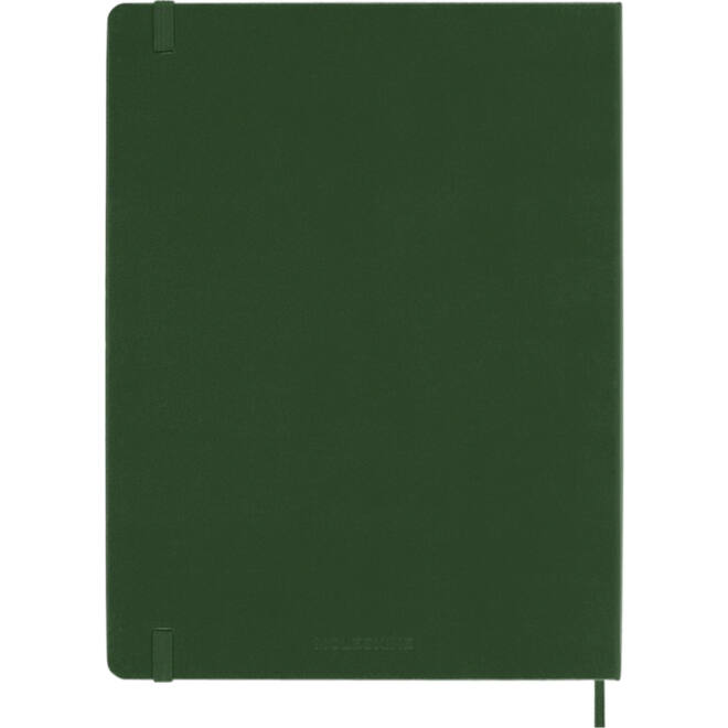 Notitieboek Moleskine XL 190x250mm blanco hard cover myrtle green