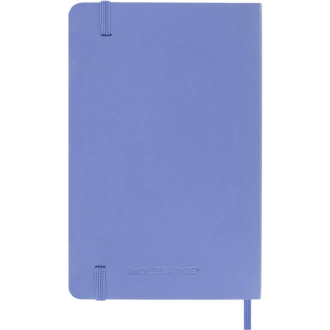 Notitieboek Moleskine pocket 90x140mm blanco soft cover hydrangea blue