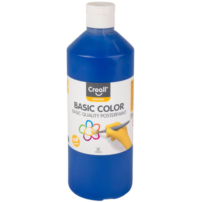 Plakkaatverf Creall basic donkerblauw 500ml