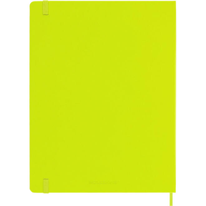 Notitieboek Moleskine XL 190x250mm blanco hard cover lemon green