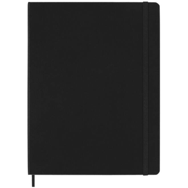 Notitieboek Moleskine XL 190x250mm blanco hard cover zwart