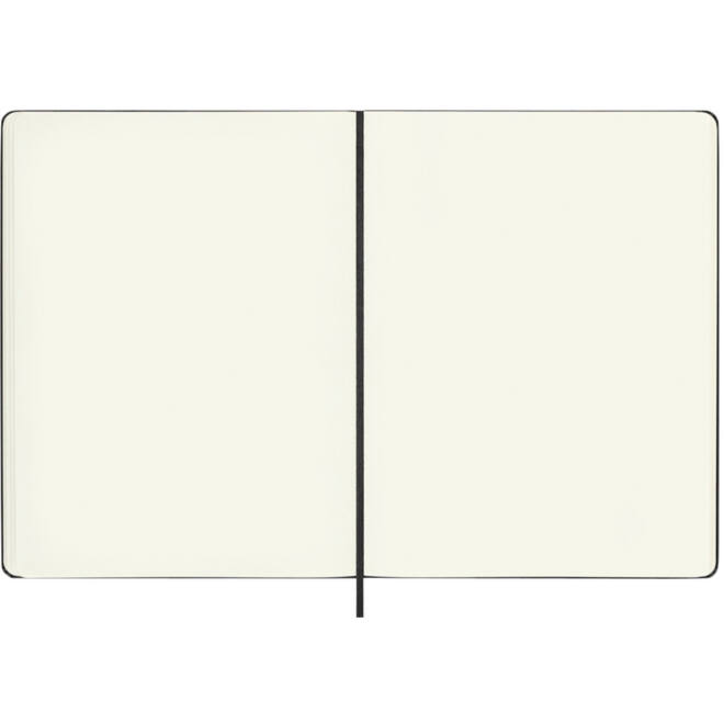 Notitieboek Moleskine XL 190x250mm blanco hard cover zwart