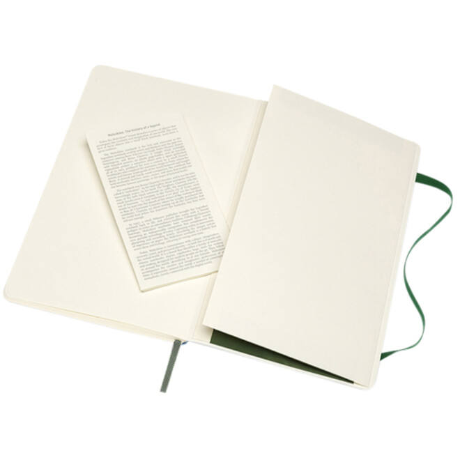 Notitieboek Moleskine large 130x210mm dots soft cover myrtle green