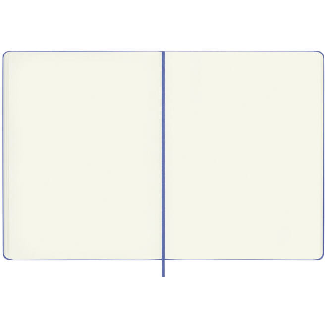 Notitieboek Moleskine XL 190x250mm blanco hard cover hydrangea blue