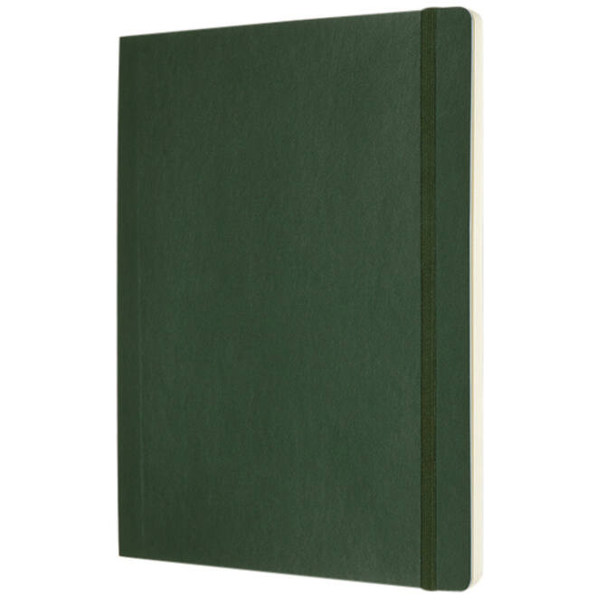 Notitieboek Moleskine XL 190x250mm blanco soft cover myrtle green
