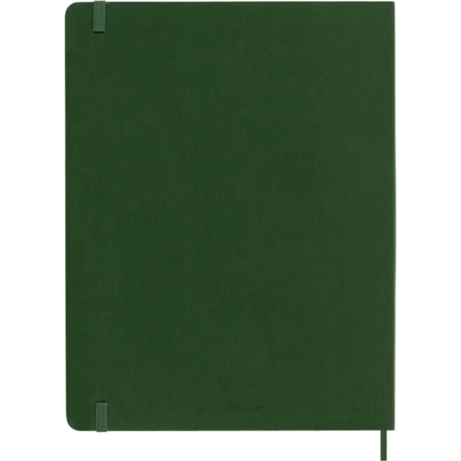 Notitieboek Moleskine XL 190x250mm blanco soft cover myrtle green