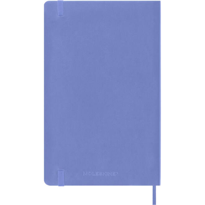 Notitieboek Moleskine large 130x210mm blanco soft cover hydrangea blue