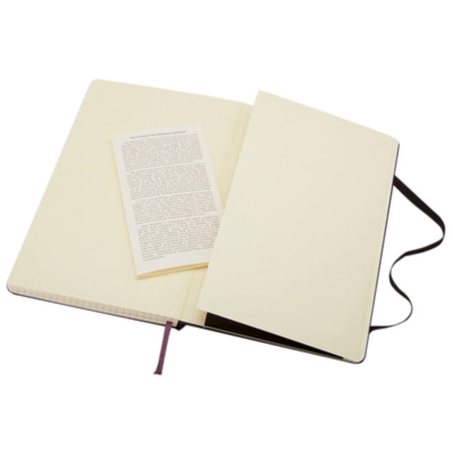 Notitieboek Moleskine pocket 90x140mm ruit 5x5mm hard cover zwart