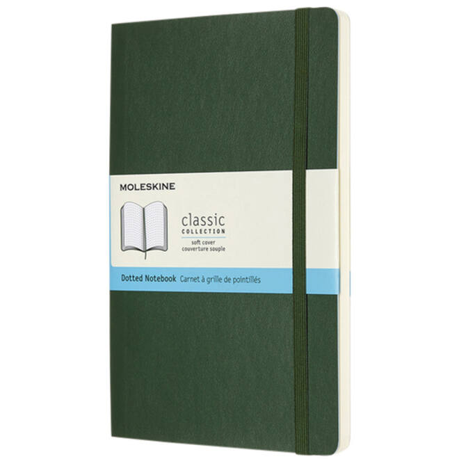 Notitieboek Moleskine large 130x210mm dots soft cover zwart