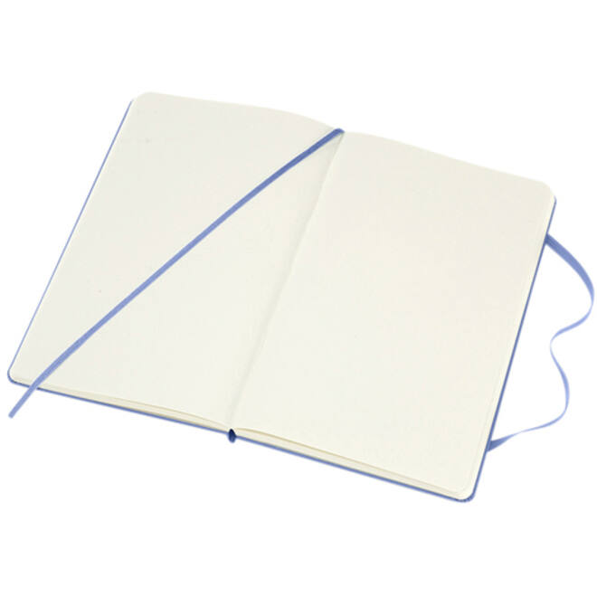 Notitieboek Moleskine large 130x210mm blanco hard cover hydrangea blue