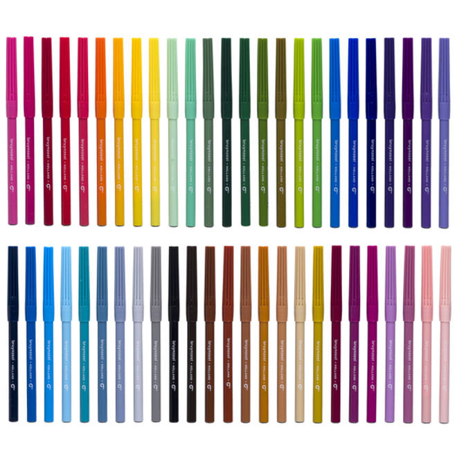 Viltstift Bruynzeel set á 50 kleuren