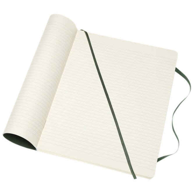 Notitieboek Moleskine XL 190x250mm lijn soft cover myrtle green