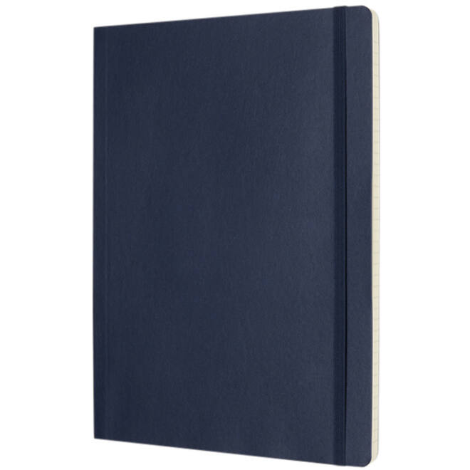 Notitieboek Moleskine XL 190x250mm lijn soft cover sapphire blue