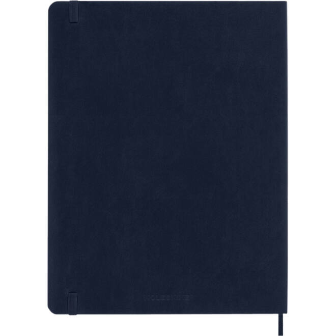 Notitieboek Moleskine XL 190x250mm lijn soft cover sapphire blue