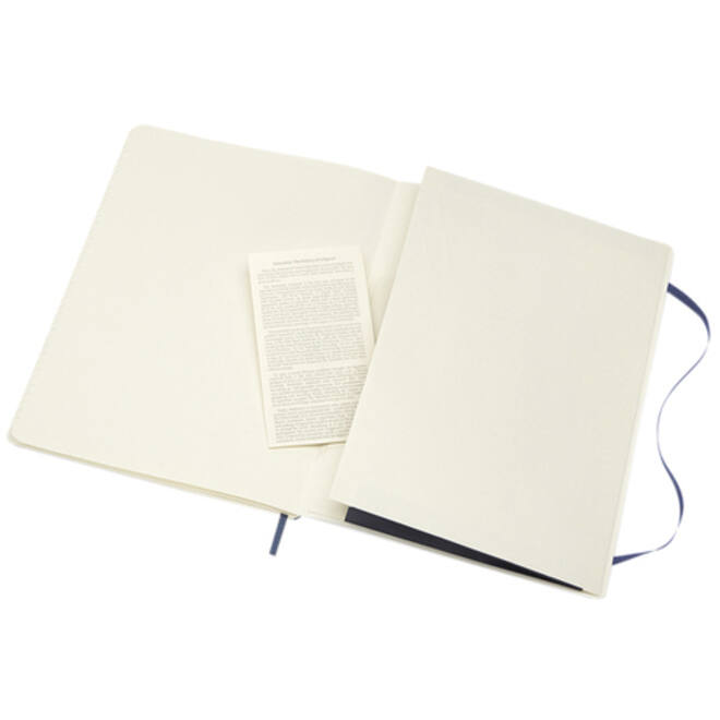 Notitieboek Moleskine XL 190x250mm lijn soft cover sapphire blue