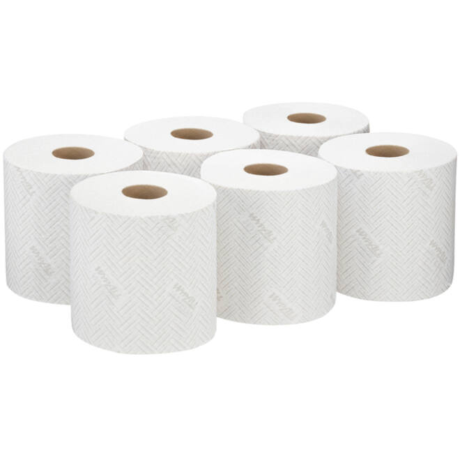 Poetsrol WypAll L10 1-laags 19,5cmx304m 800vel wit 7256