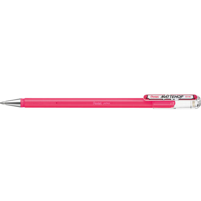 Gelschrijver Pentel K100 Mattehop medium roze