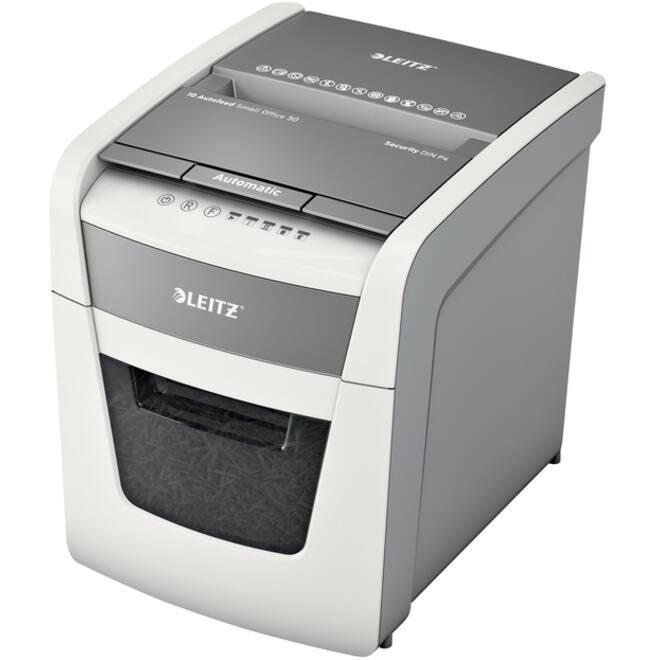 Papiervernietiger Leitz IQ Auto+ Small Office 50X P4 snippers 4x28mm