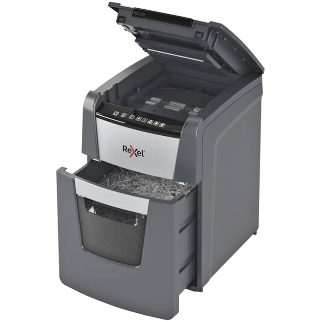 Papiervernietiger Rexel Optimum Auto+ 90X snippers 4x28mm