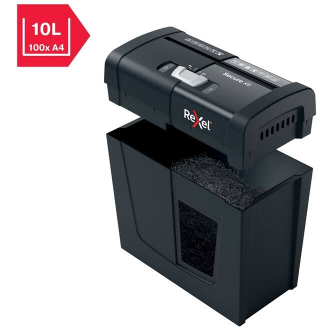 Papiervernietiger Rexel Secure X6 snippers 4x40mm