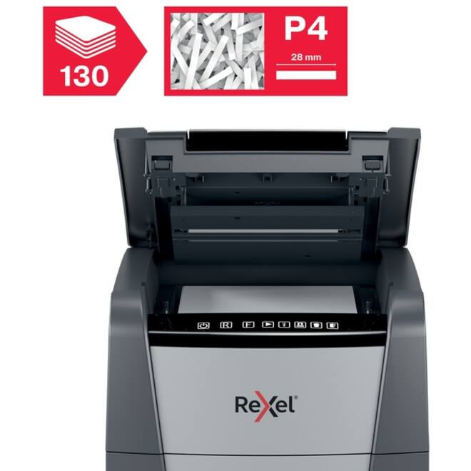 Papiervernietiger Rexel Optimum Auto+ 130X P4 snippers 4x28mm