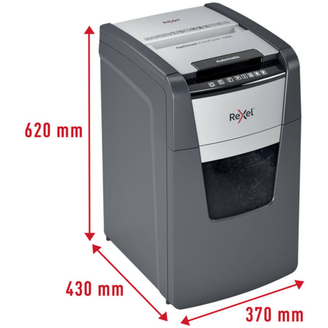 Papiervernietiger Rexel Optimum Auto+ 130X P4 snippers 4x28mm
