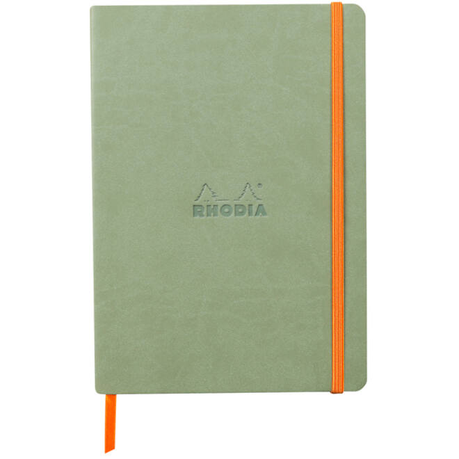 Notitieboek Rhodia A5 lijn 80 vel 90gr celadon