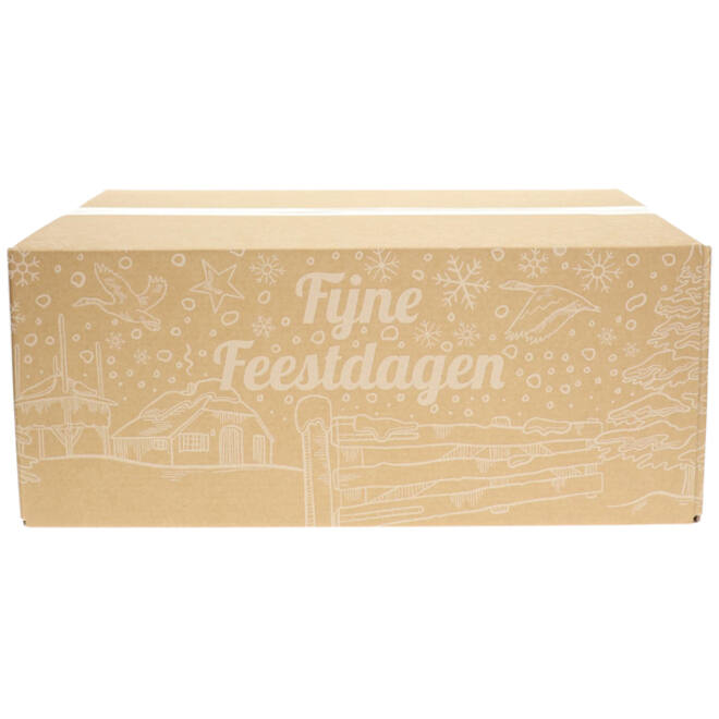 Kerstdoos IEZZY bedrukt Holland-6 490x390x300mm wit