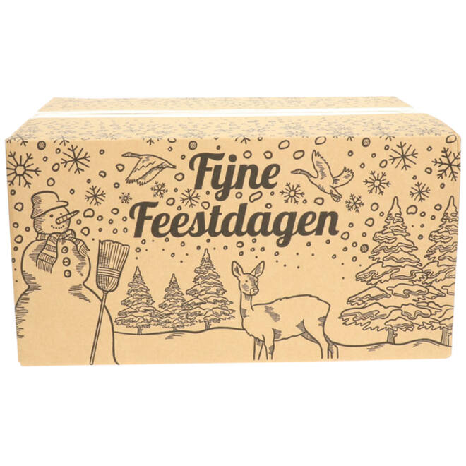 Kerstdoos IEZZY bedrukt Holland-5 490x390x250mm zwart
