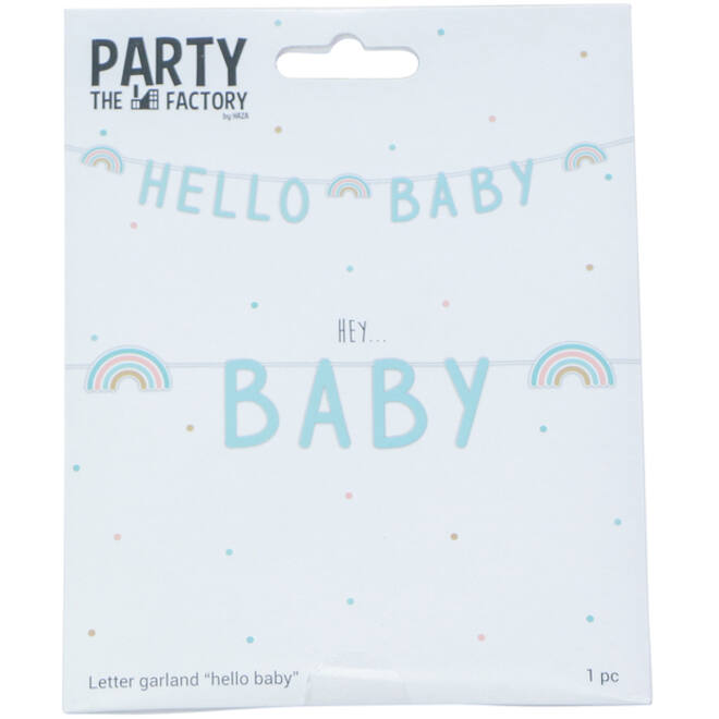 Letterslinger Haza Hello Baby mintgroen 2.50m