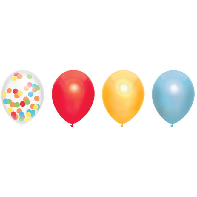 Ballonnen Haza Over The Rainbow 30cm 6 stuks assorti