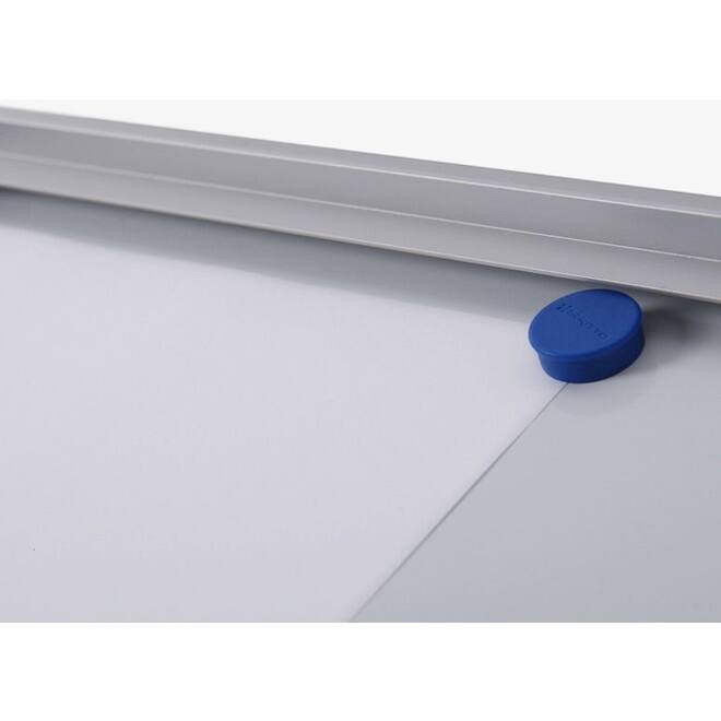 Vitrinebord Quantore voor binnen 4x A4 zilver