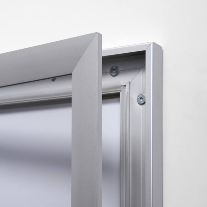Vitrinebord Quantore luxe 9x A4 zilver