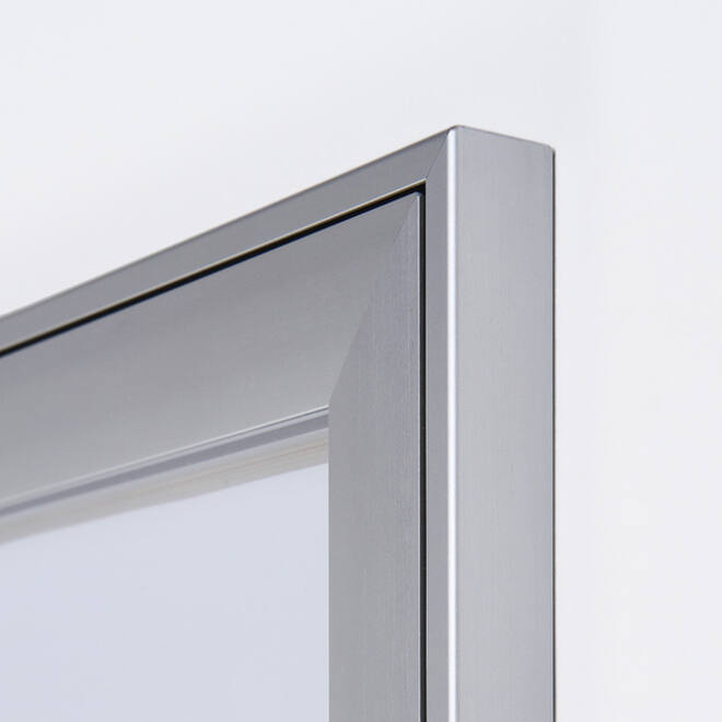Vitrinebord Quantore luxe 4x A4 zilver