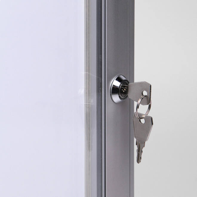Vitrinebord Quantore luxe 4x A4 zilver