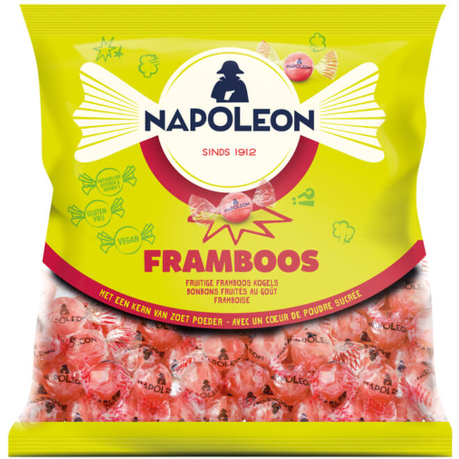 Snoep Napoleon framboos zak 1kg