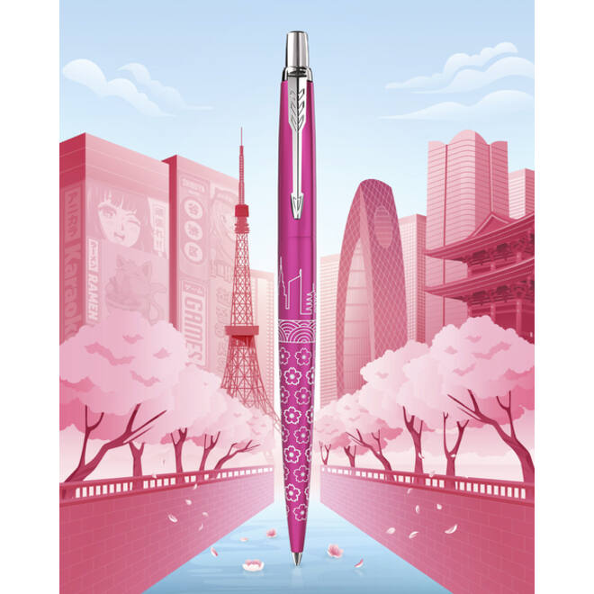 Balpen Parker Jotter special edition Tokyo pink CT medium