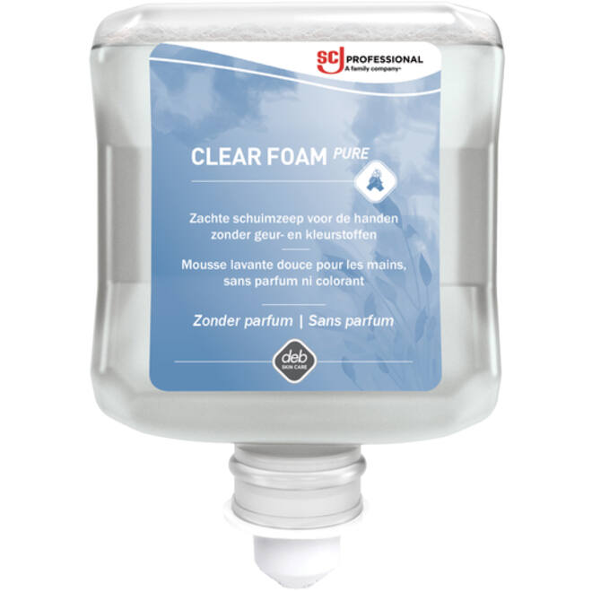 Handzeep SCJ Clear Foam Pure parfumvrij 1000ml