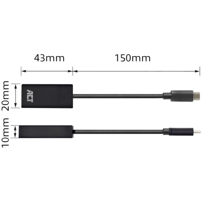 Adapter ACT USB-C naar HDMI 30Hz