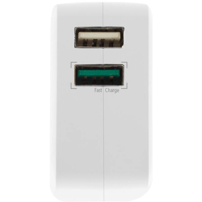 Oplader ACT USB 2 poorts Quickcharge 30W wit