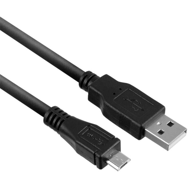 Kabel ACT USB 2.0 naar MicroB laad -en data 1 meter