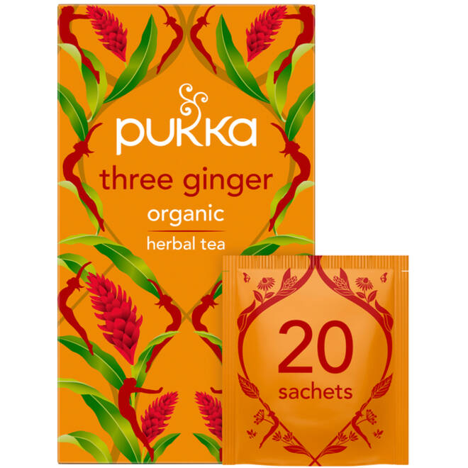 Thee Pukka ginger 20 zakjes