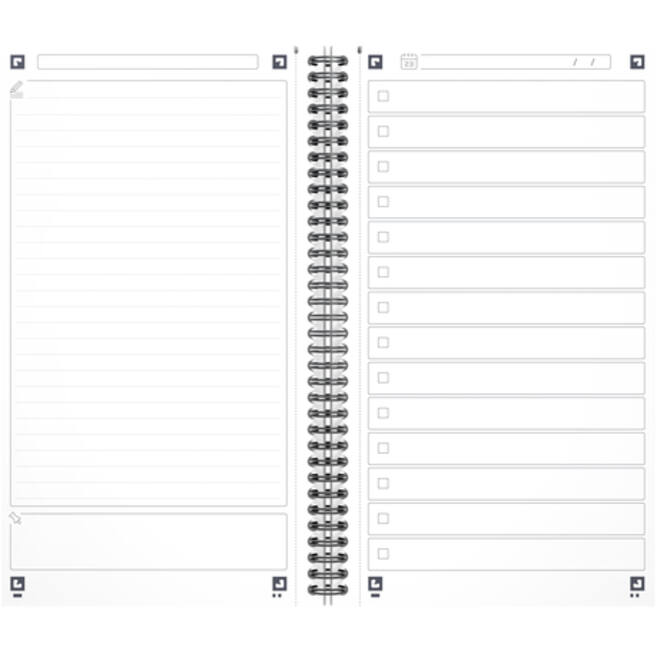 Task Manager Oxford 141x246 mm 115vel blauw