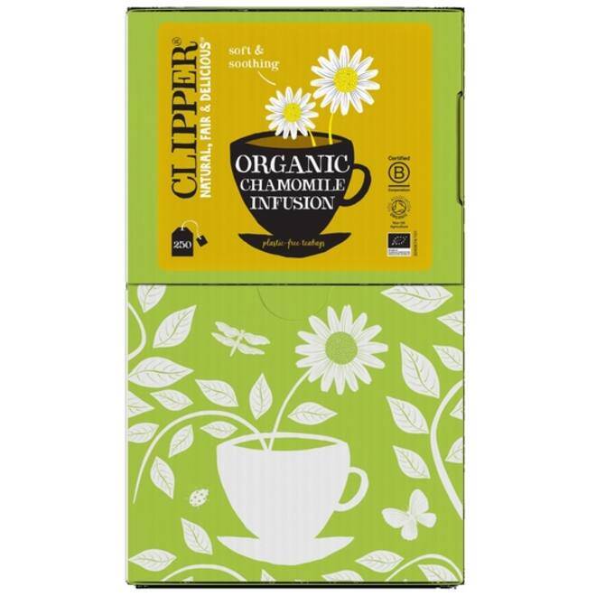 Thee Clipper infusion chamomile bio 250 zakjes