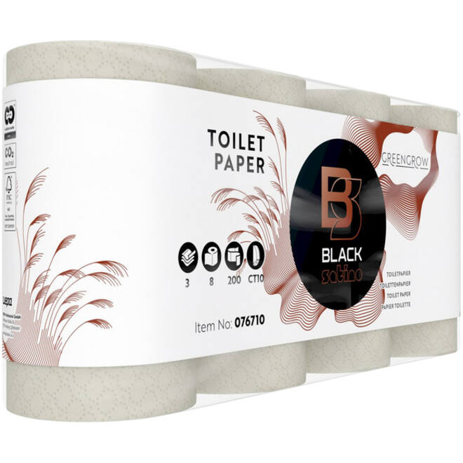 Toiletpapier BlackSatino GreenGrow CT10 3-laags 200vel naturel 076710