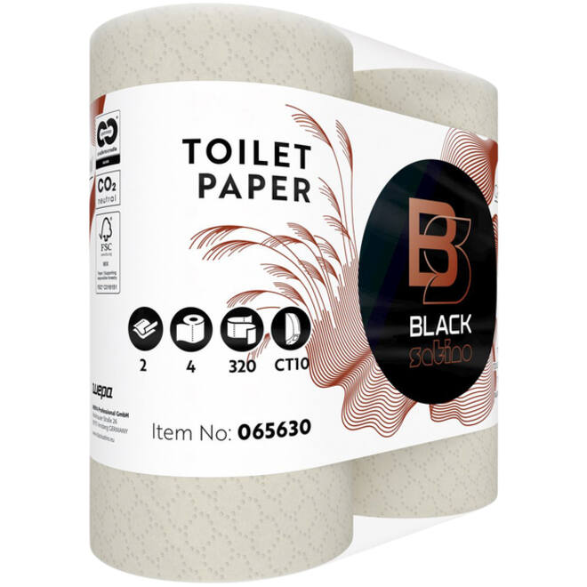 Toiletpapier BlackSatino GreenGrow CT10 2-laags 320vel naturel 065630