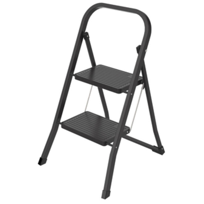 Huishoudtrap BRASQ 2 treden SL200 zwart