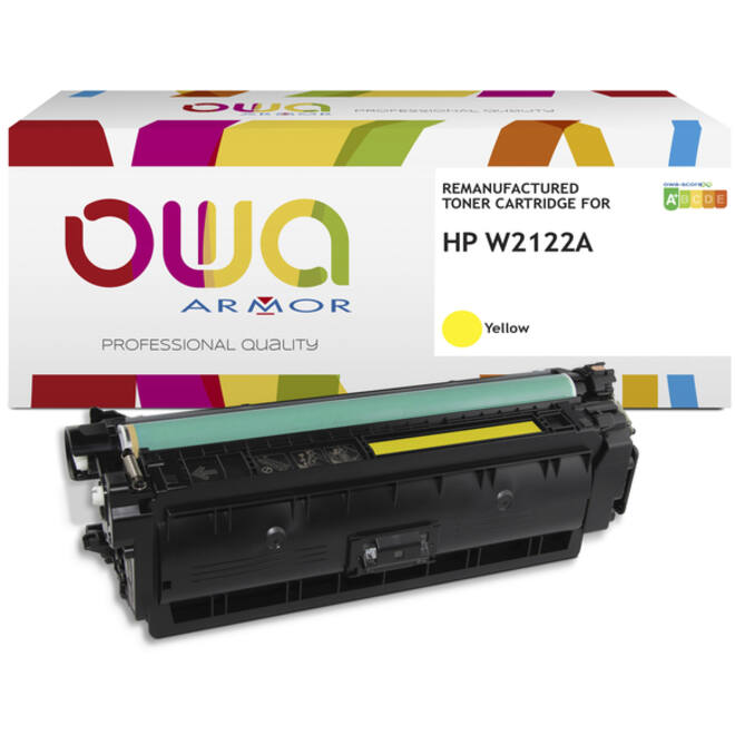 Tonercartridge OWA alternatief tbv HP W2122A geel
